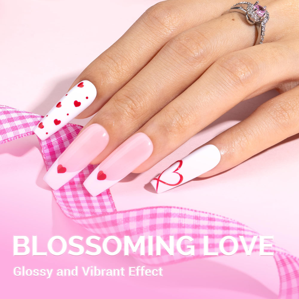 MelodySusie Snow White gel polish application brush showing smooth coverage.