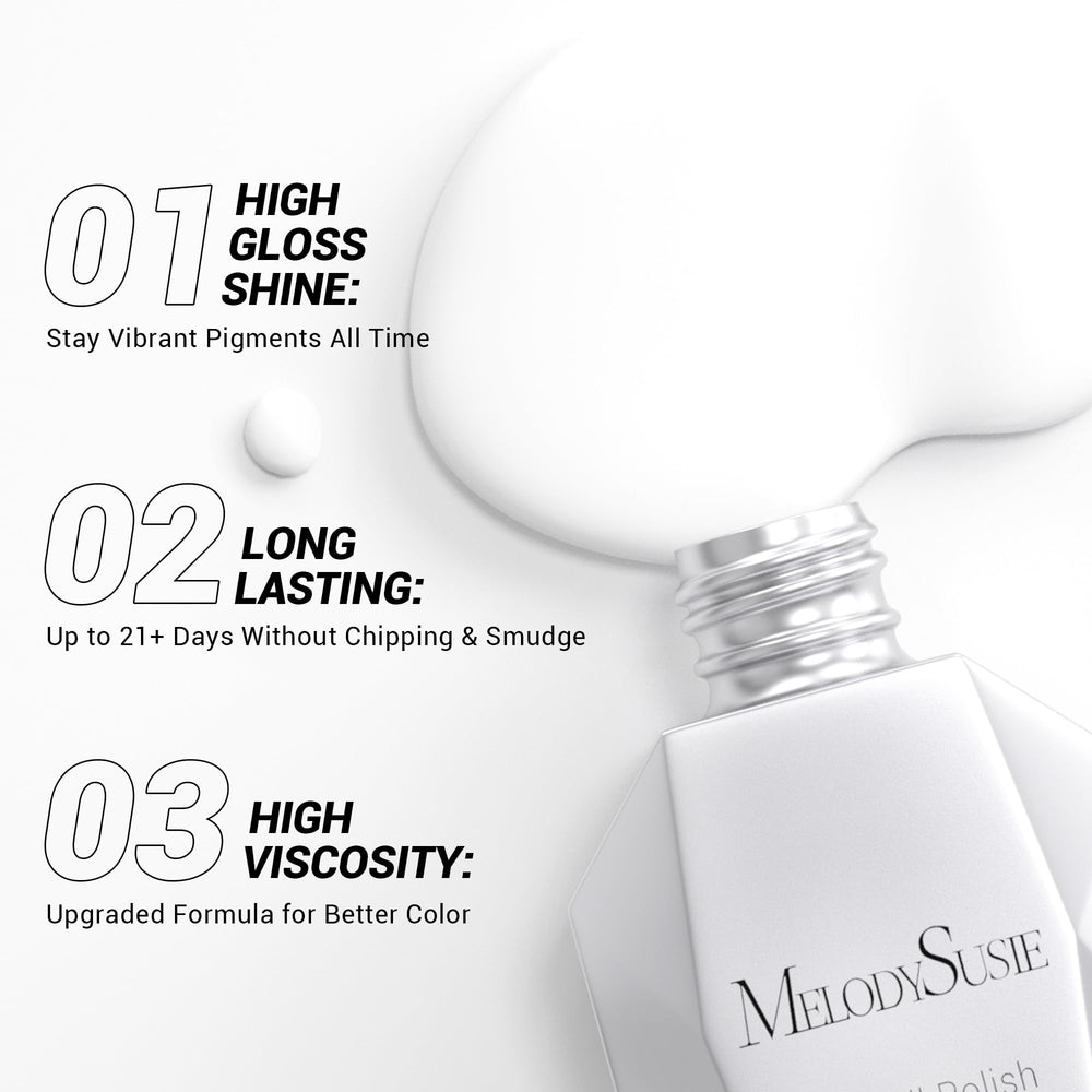 MelodySusie UV LED cure process for quick salon-like results.
