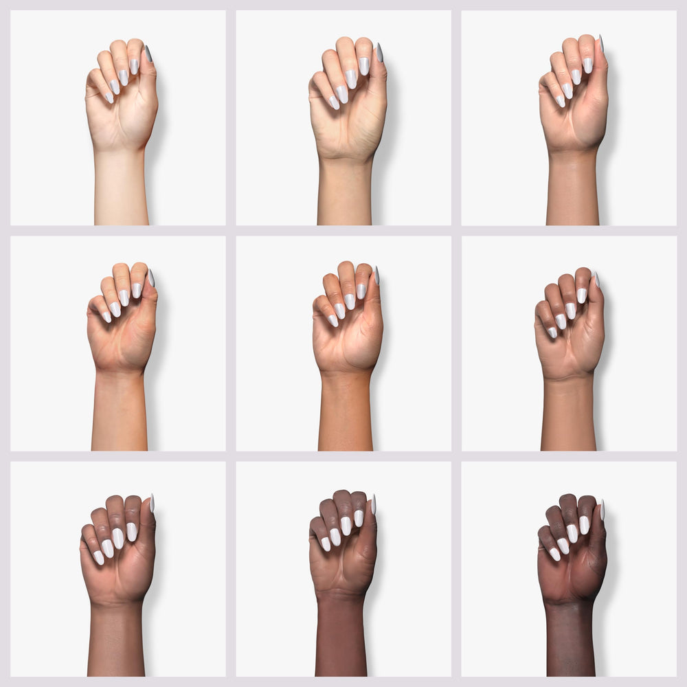 MEMEDA Milky White Nude color layer applied for even tone.