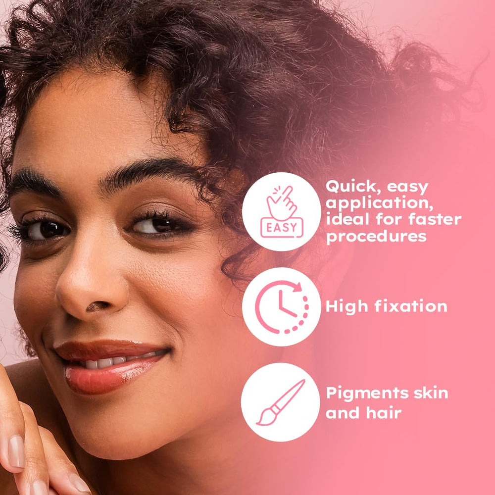 Natural-looking brows achieved with MENELA Henna Tint Kit