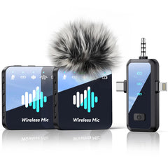 MENERESAS wireless lavalier compact unit captures clear voice for iPhone.