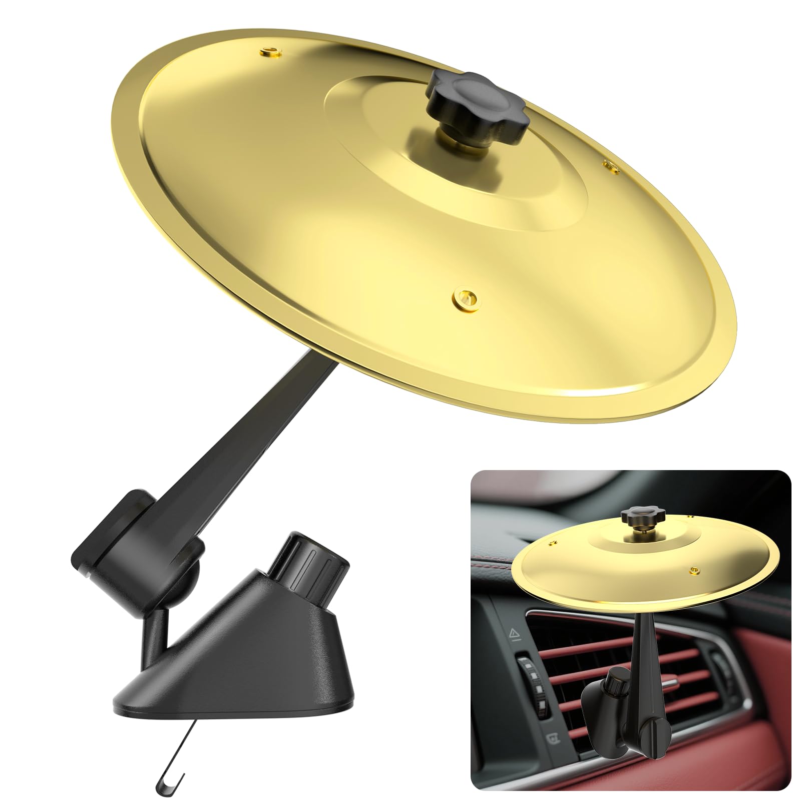 MENGBEI car cymbal air vent clip adds hands-on rhythm during drives.