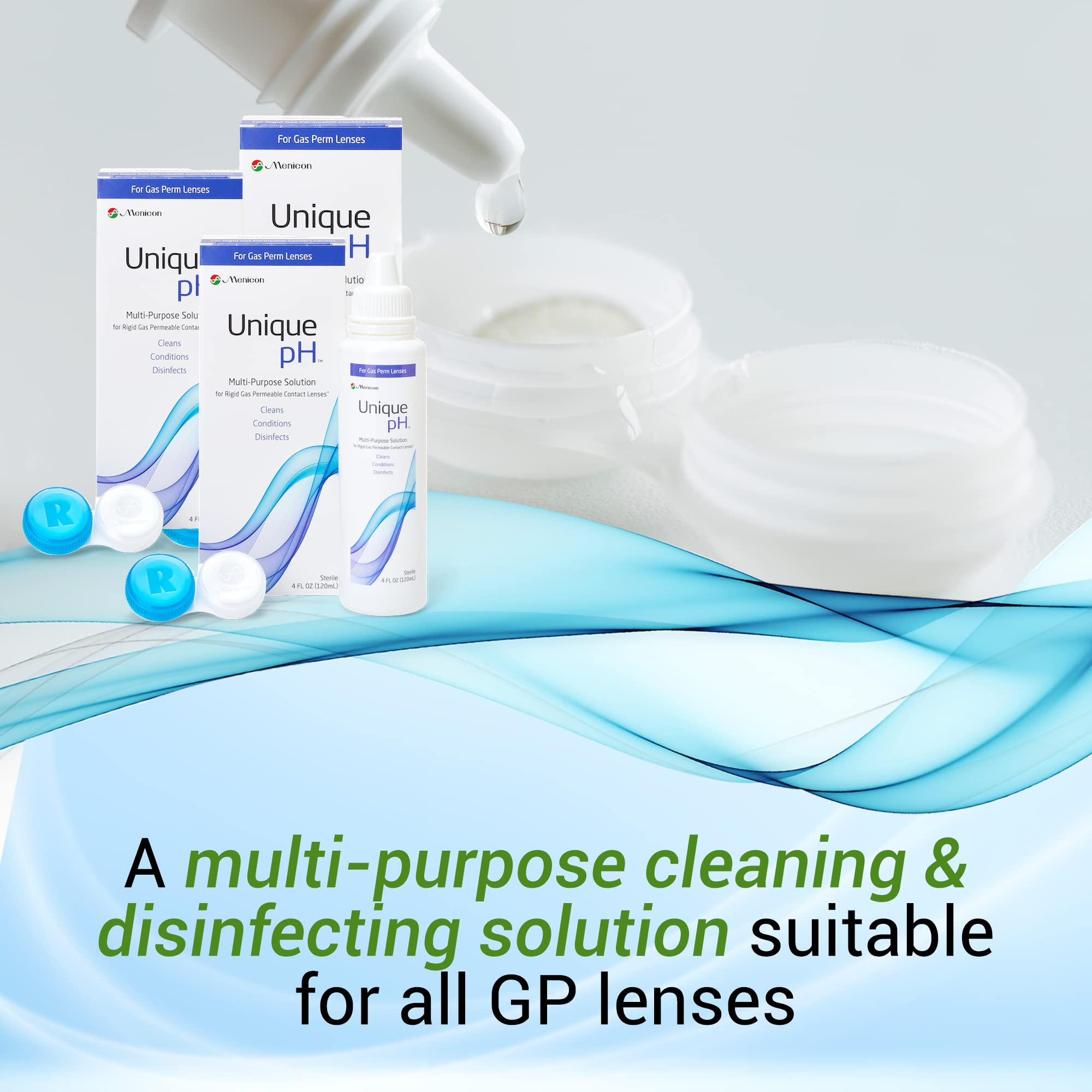 Menicon Unique pH-lens case included for safe RGP lens storage