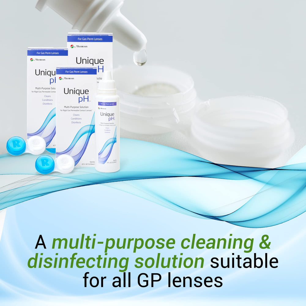 Menicon Unique pH-lens case included for safe RGP lens storage