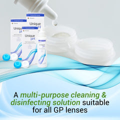 Menicon Unique pH-lens case included for safe RGP lens storage
