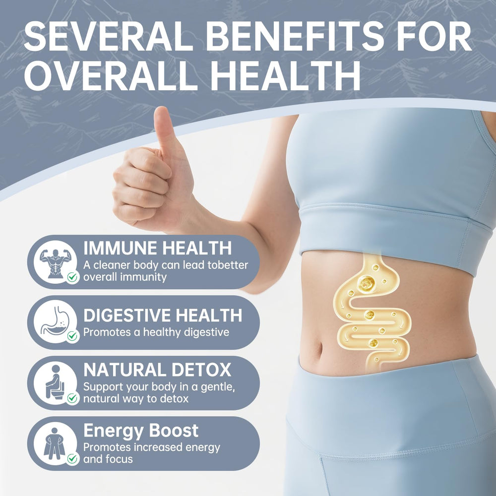 Menkru Zeolite Drops bottle beside glass; supports daily wellness routine.