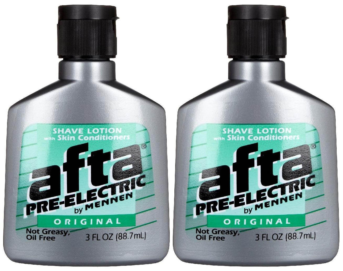 Mennen Afta Pre-Electric Shave Lotion bottle easing razor glide for a smoother shave