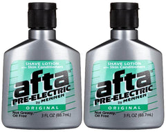 Mennen Afta Pre-Electric Shave Lotion bottle easing razor glide for a smoother shave