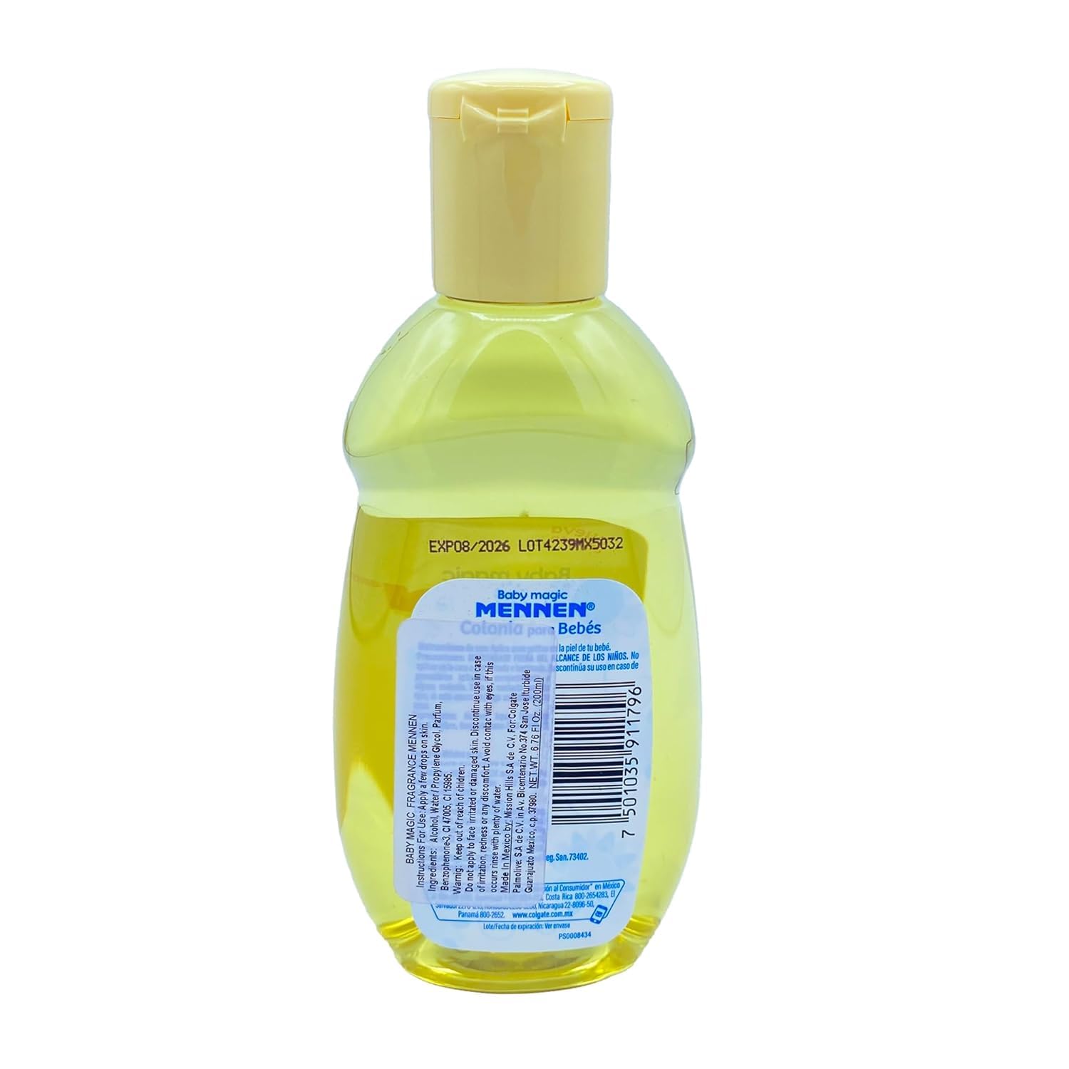 Three sealed Mennen bottles ready for travel and after-bath routines