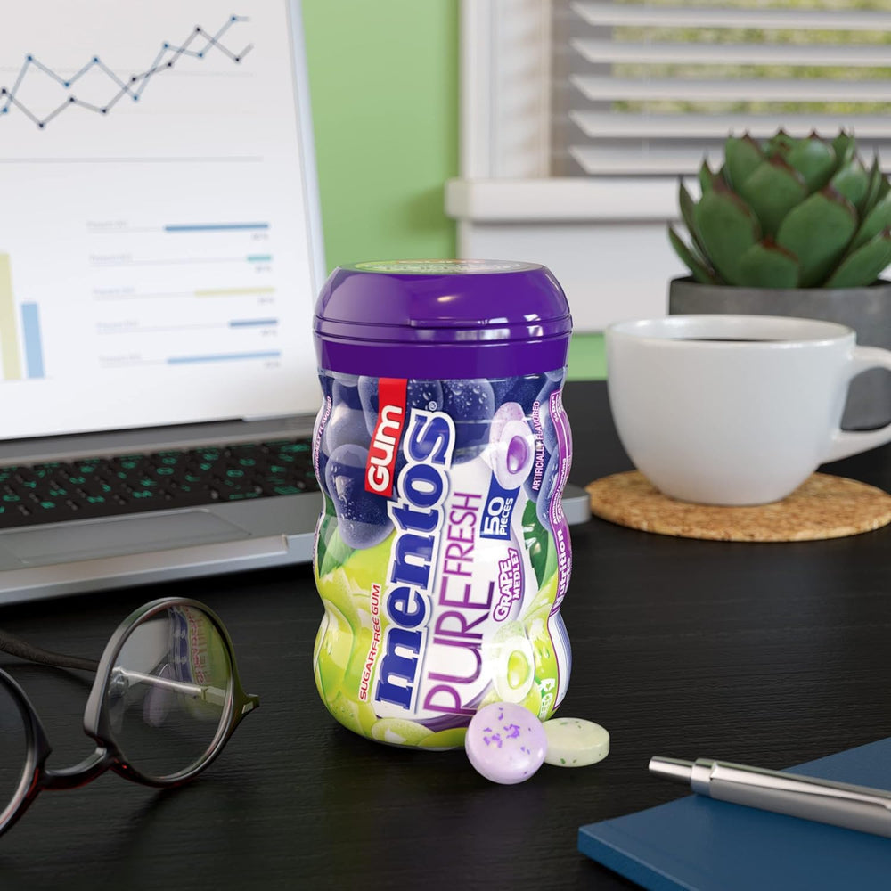 Bulk six-pack packaging ideal for sharing at work.