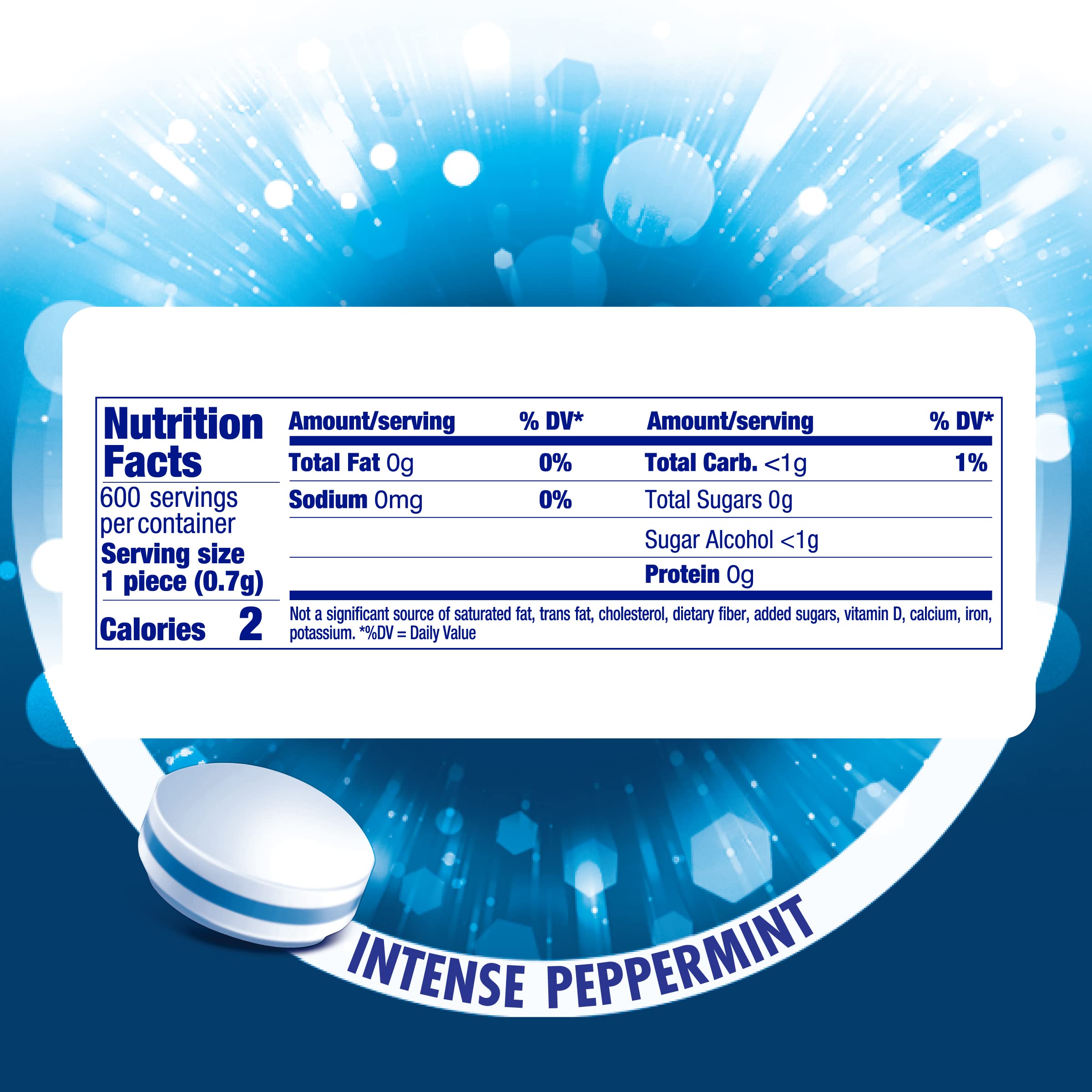 Mentos Clean Breath hard mints label-front emphasizes sugar-free formula for smart snacking