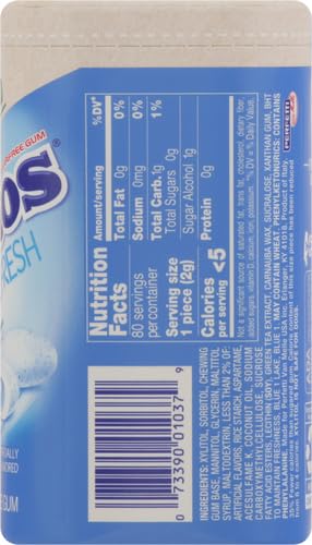 Mentos Pure Fresh recyclable bottle with clear disposal instructions