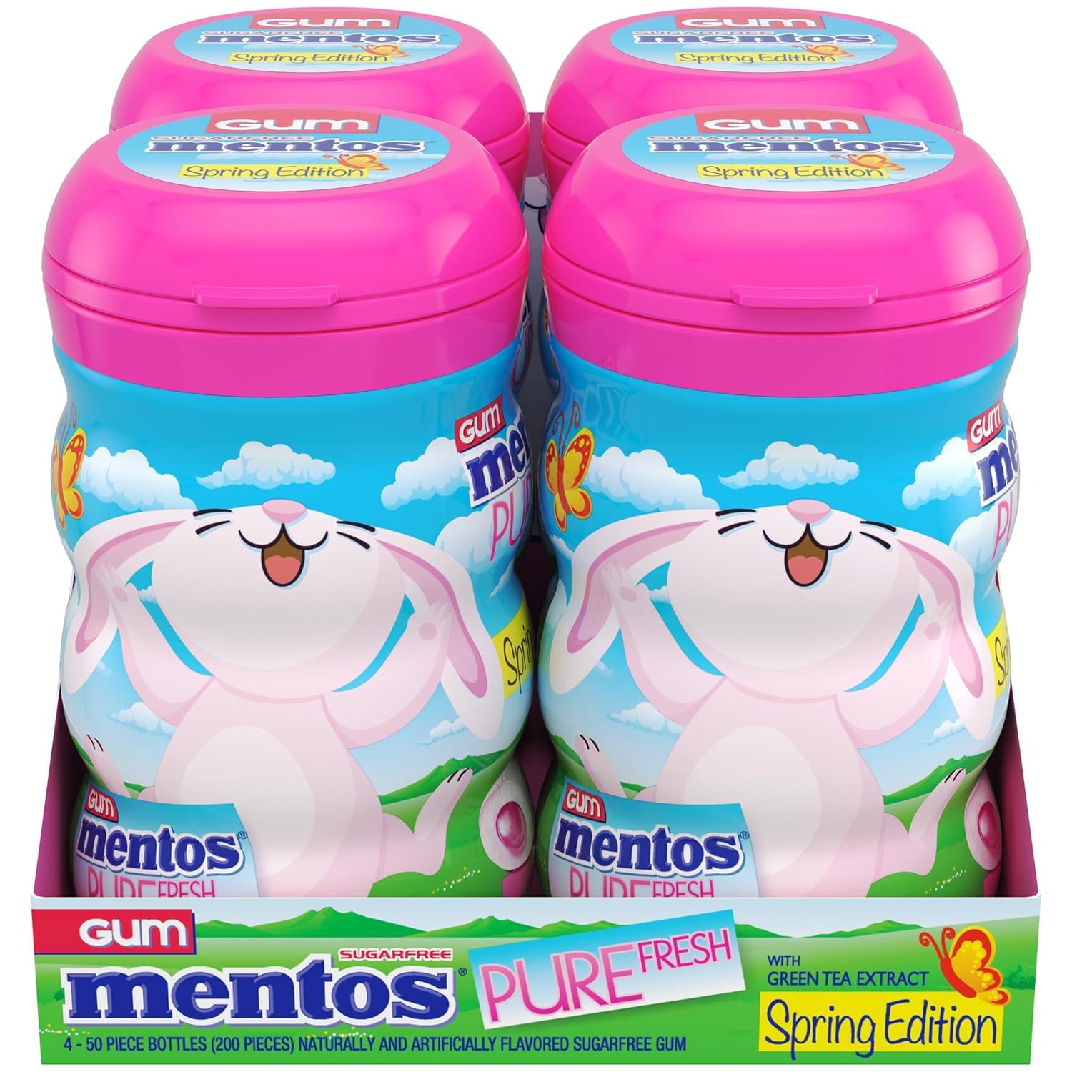 MENTOS Spring Edition bottle on desk, ideal for office freshness