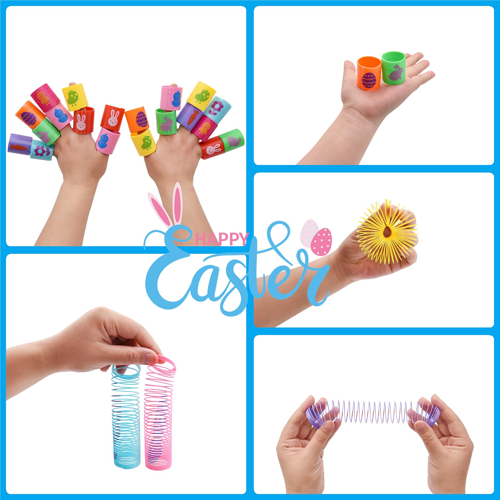 Menzcci Easter basket stuffer springs deliver festive sensory play.