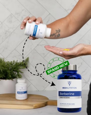Meo Nutrition Berberine 1200mg made in USA signals GMP-certified manufacturing