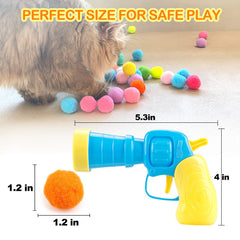 MeoHui indoor cat play setup with launcher for exercise.