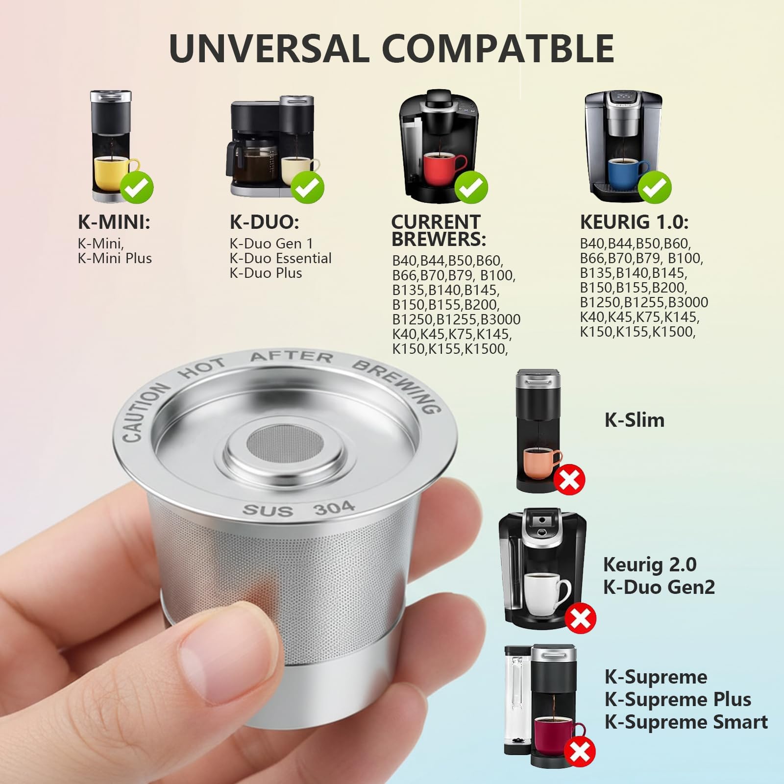 Meolibour stainless steel pod promotes durable, safe, BPA-free coffee experiences.