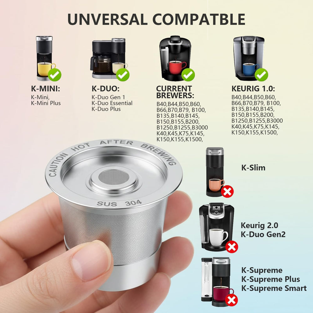 Meolibour stainless steel pod promotes durable, safe, BPA-free coffee experiences.