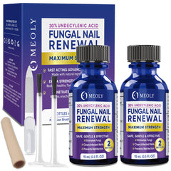 MEOLY bottle with 30 ml undecylenic acid for targeted toenail care