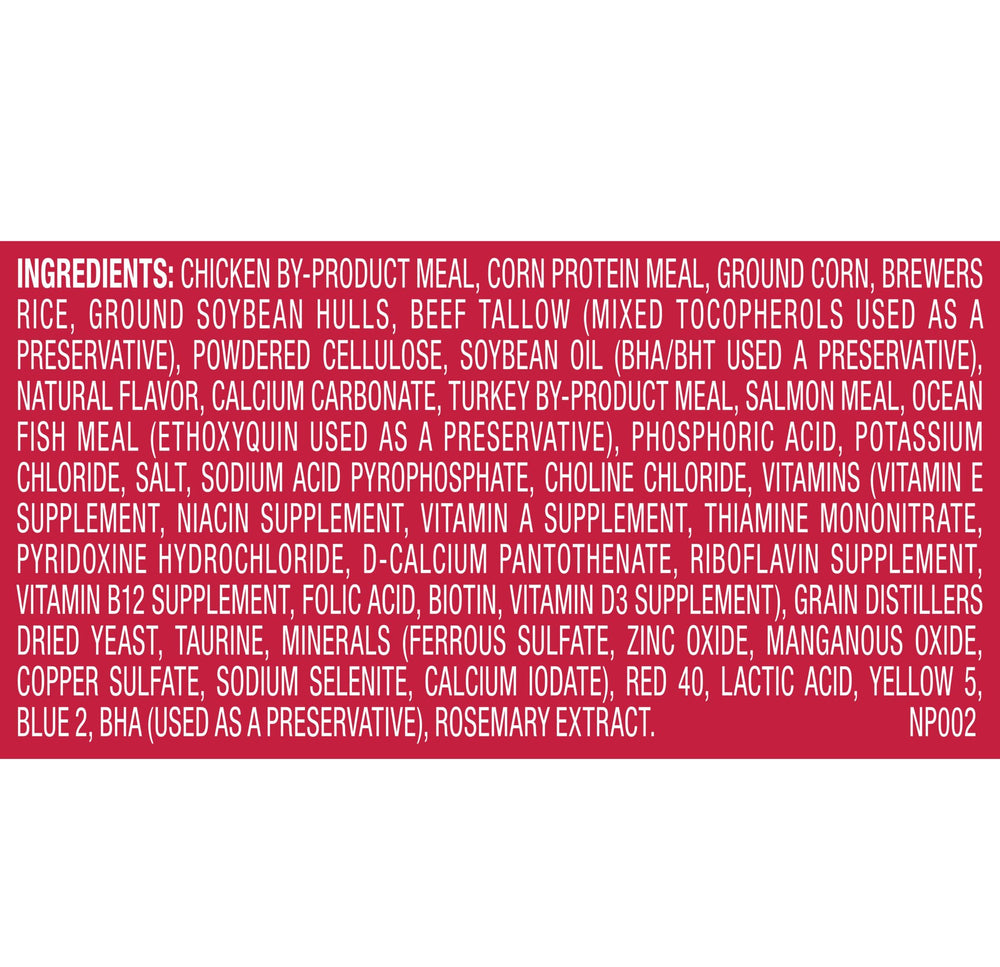 Meow Mix antioxidants support daily immune health in meals.