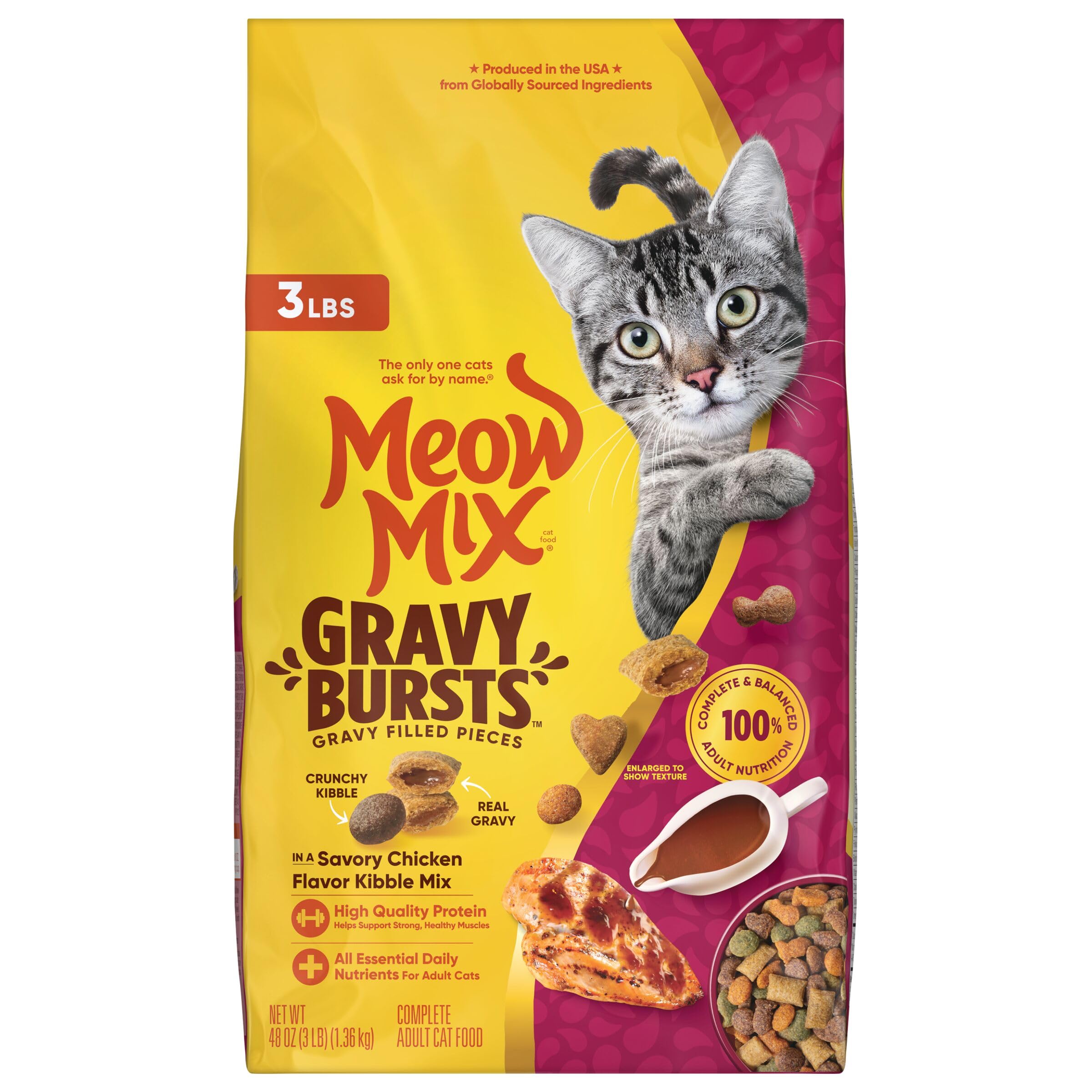 Meow Mix Gravy Bursts dining experience for cats