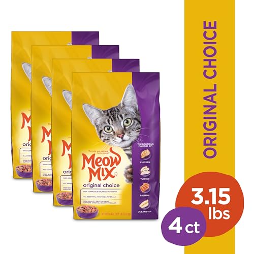 Meow Mix Original Choice ingredients label visual for transparent nutrition and quality in every bite.