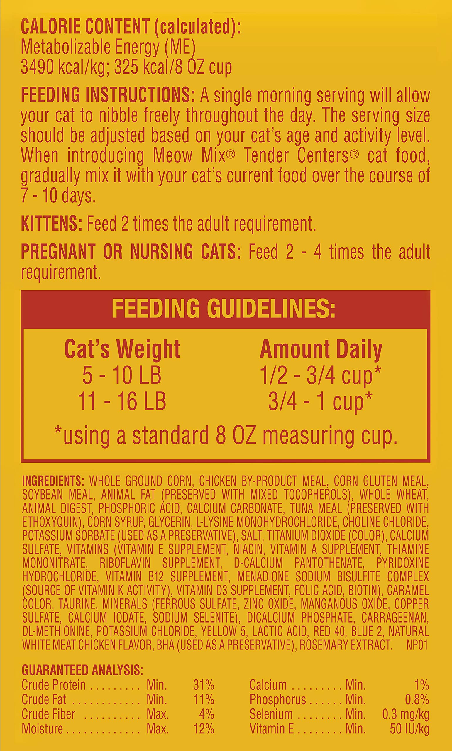 Meow Mix Tender Centers case of four for convenient cat meals