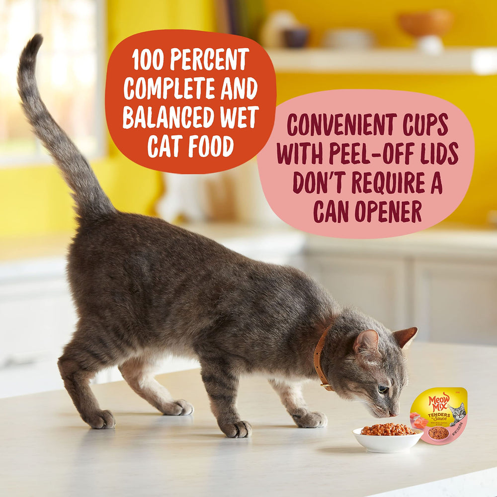 Emballage pratique sans ouvre-boîte pour Meow Mix Tenders