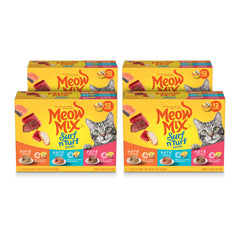 Meow Mix Pate in Gravy Tuna-Salmon cups show real fish for adult cats
