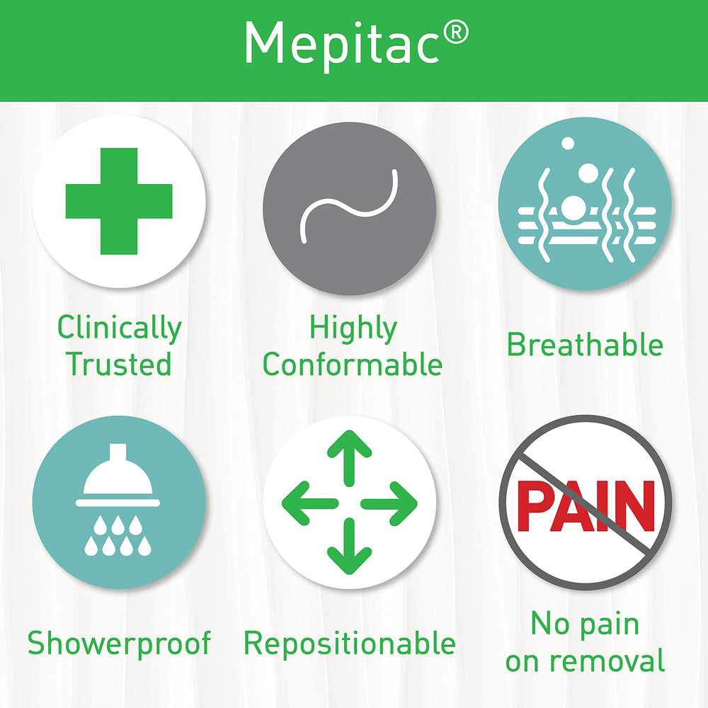 Mepitac Soft Silicone Tape used in neonate setup for gentle, repeat-use fixation