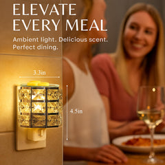 MeplLivs crystal top detail adds elegance and ambience