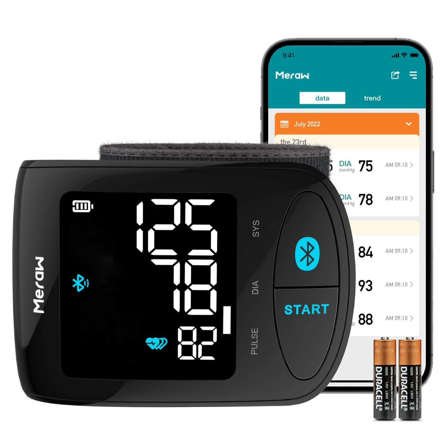 Meraw blood pressure monitor wrist overview for home use