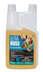 MERCK Animal Health Ultra Boss Pour On bottle for easy horse care and comfort