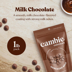 Cambie Merckens milk melts ideal for dipping for a smooth finish.