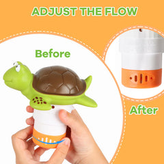 Merkia Turtle flow-adjustable ring lets you tailor release to your pool.