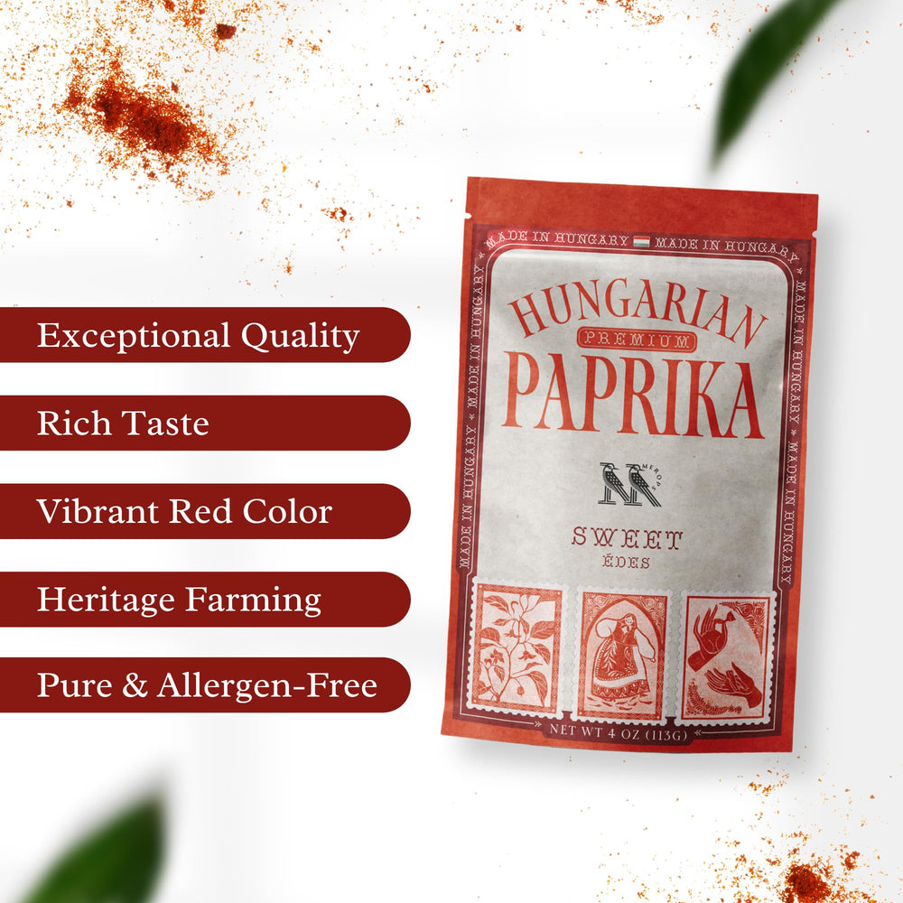 MEROPS Sweet Paprika Powder in a resealable bag ready for pantry storage.