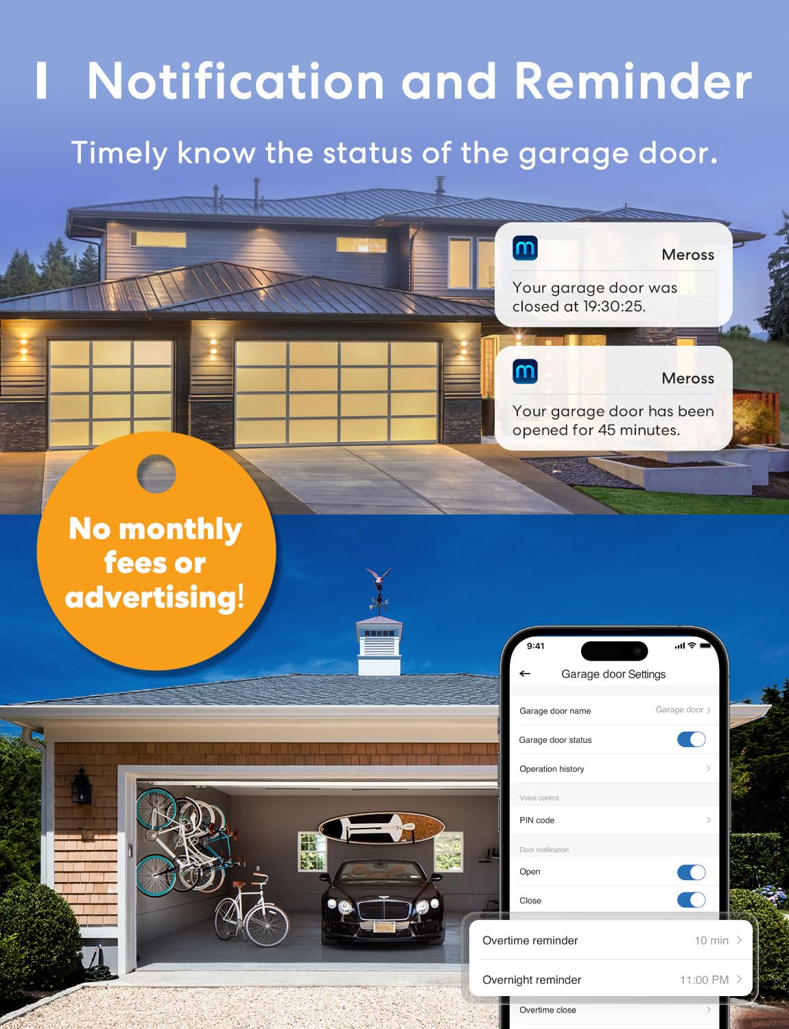 meross remote notification-logs image emphasizing activity alerts and history