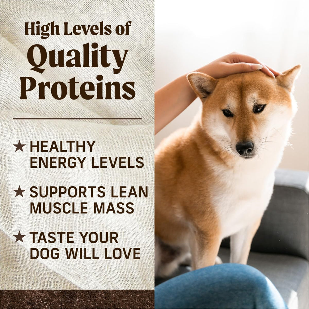 Merrick contains no corn wheat soy or gluten in dry dog food.