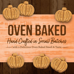 Merrick pumpkin patch treats highlighting real pumpkin for wholesome snacking