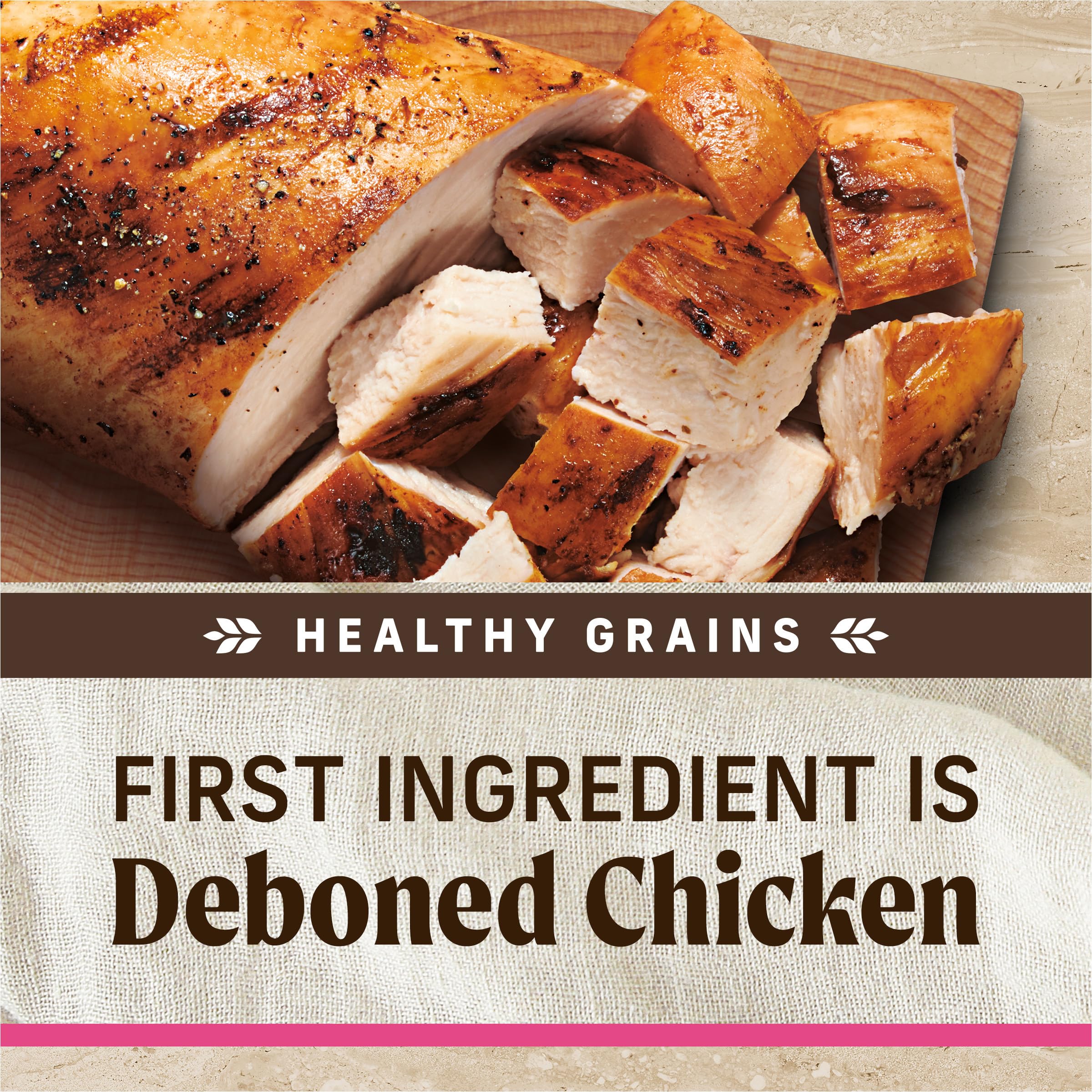 Merrick real deboned chicken is the first ingredient