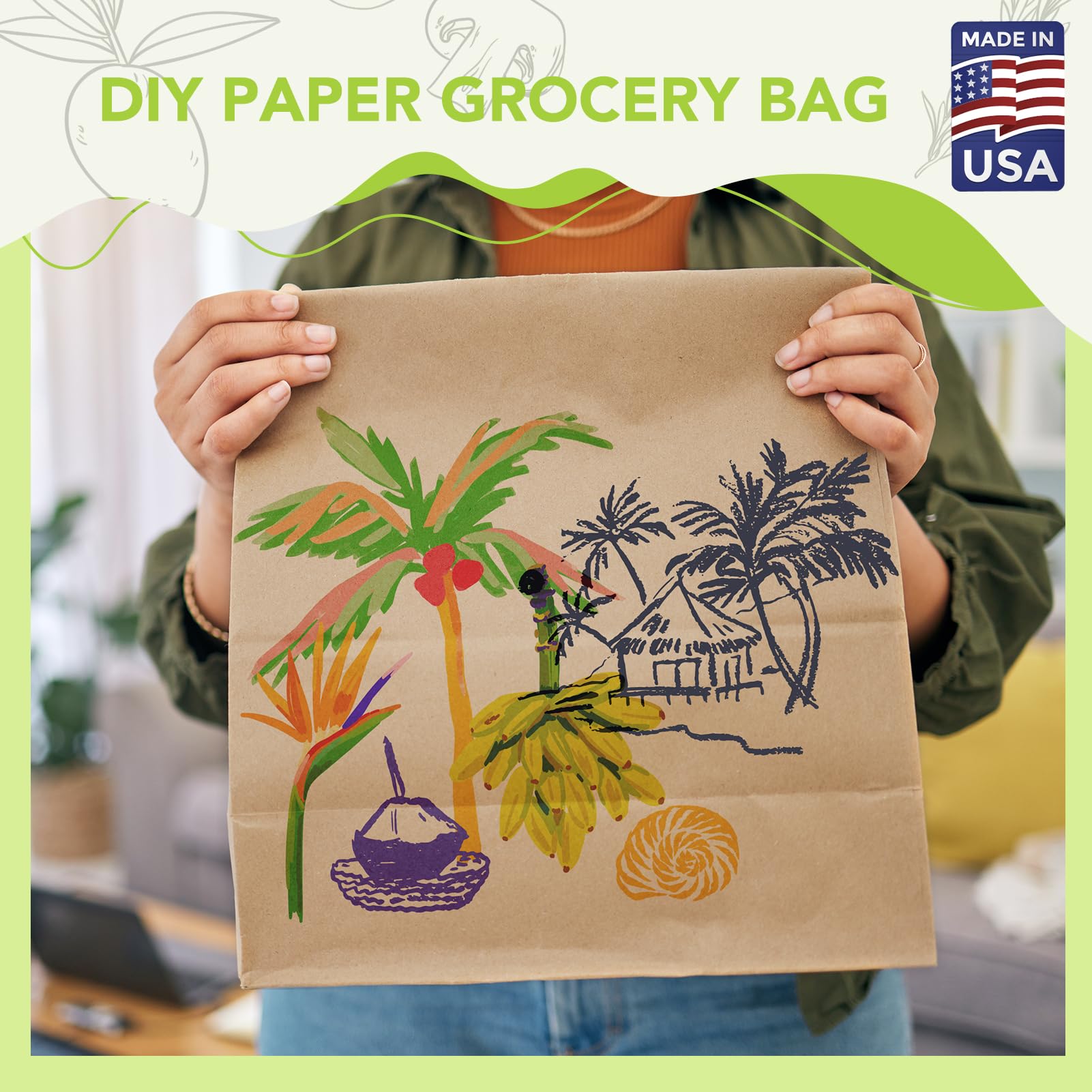 MESHA sustainable kraft bags for everyday use in stores and kitchens