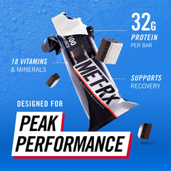 MET-Rx Big 100 Colossal nutrition panel showing 32g protein.