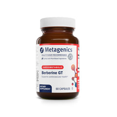 Metagenics Berberine GT 500mg capsules ready for daily use to support metabolism