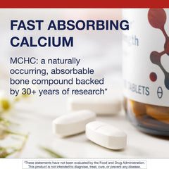 Metagenics calcium and phosphorus per serving graphic showing high mineral content.