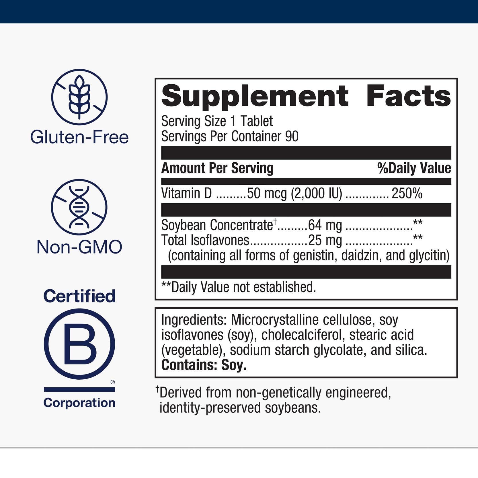 Metagenics D3 2000 IU tablets displayed for daily immune support