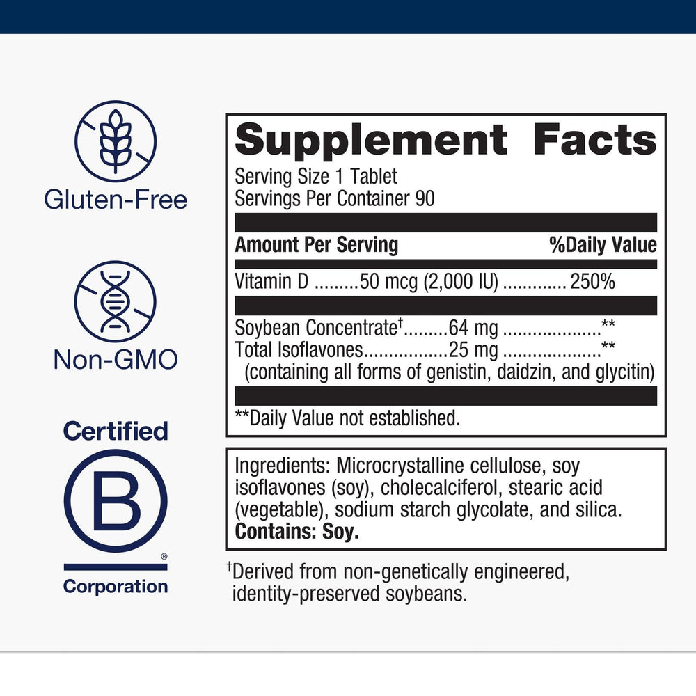 Metagenics D3 2000 IU tablets displayed for daily immune support