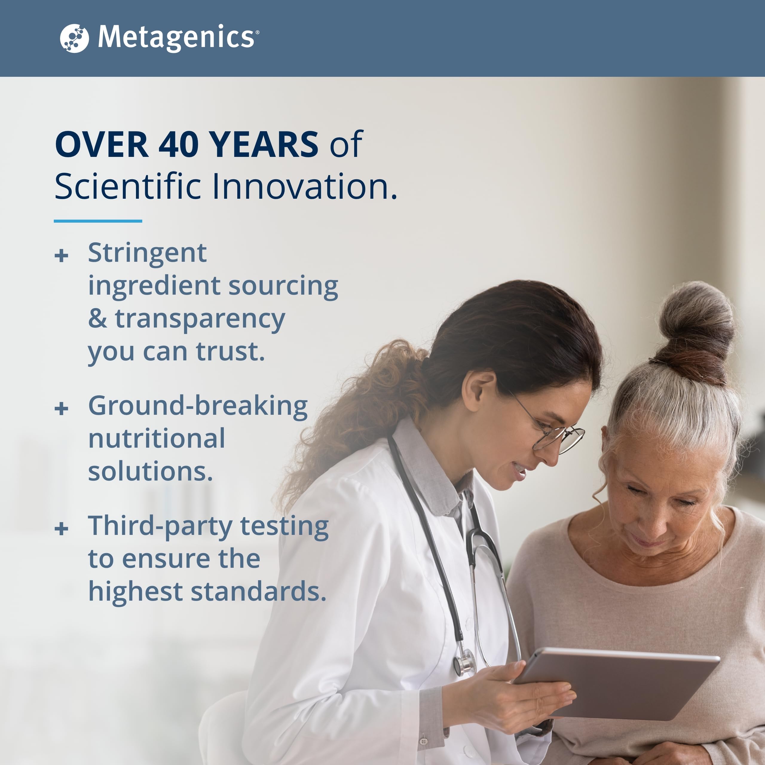 Metagenics HerWellness Recharge Overnight dosage guide for nightly use.