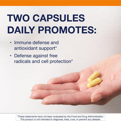 Close-up of Metagenics Immune Active capsules for convenient intake.