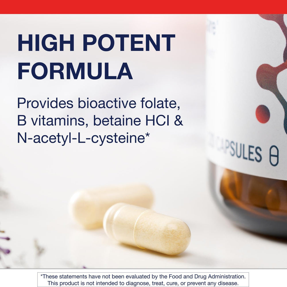 Metagenics MethylCare capsules pile ready for daily methylation and heart health support