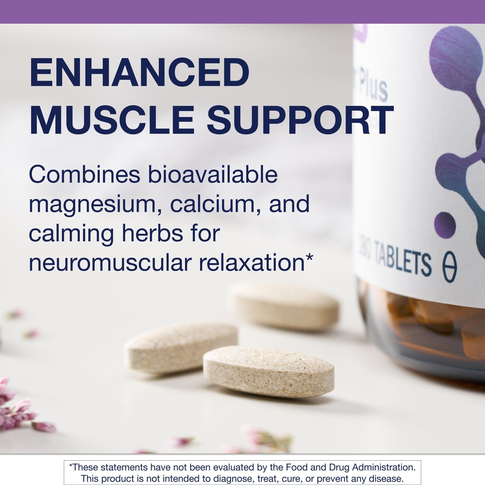 Metagenics MyoCalm Plus lemon balm bottle aids gentle mood balance